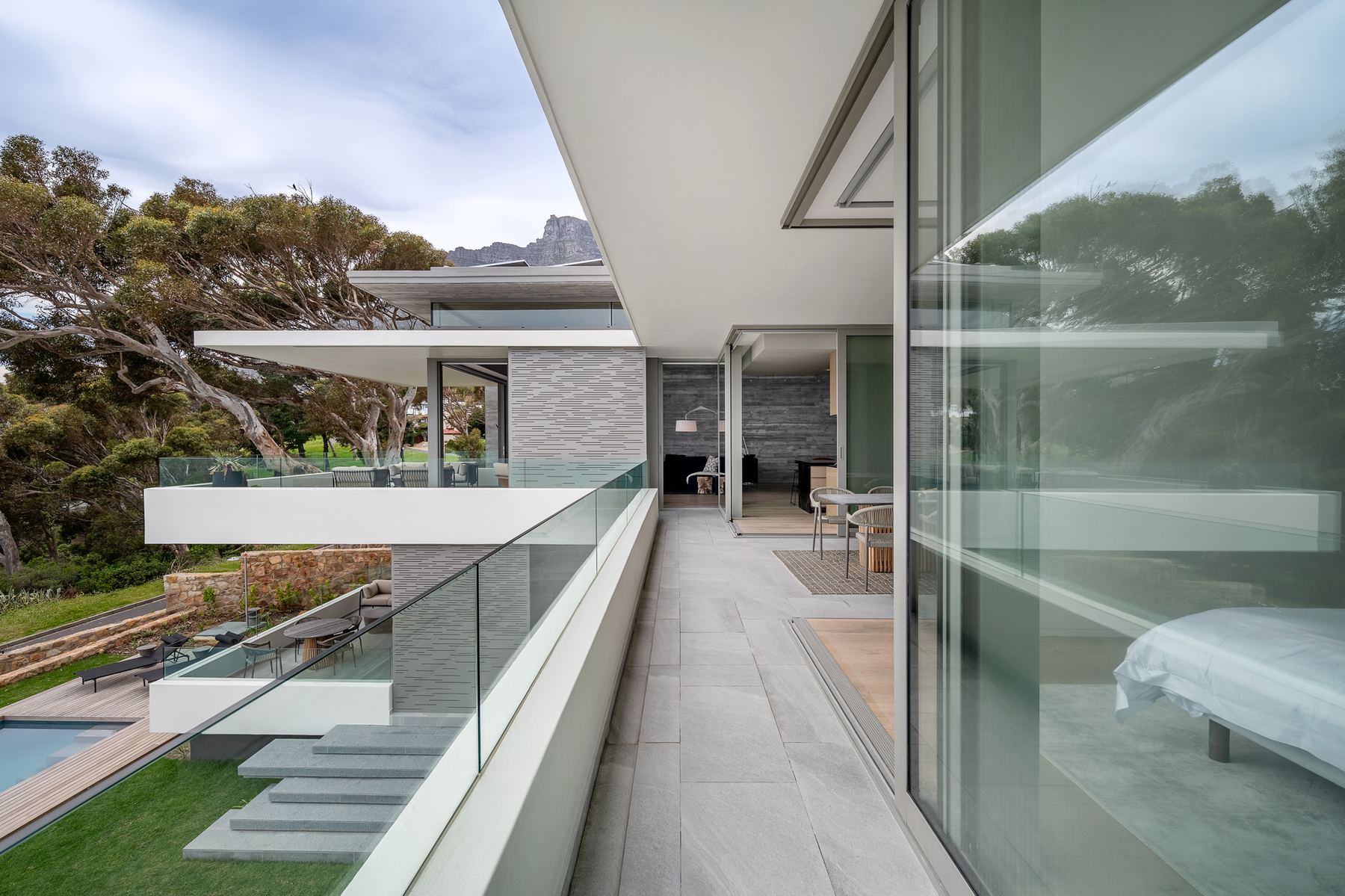 Prima Vista Penthouse suite terrace at Riva One, spanning two floors above Camps Bay